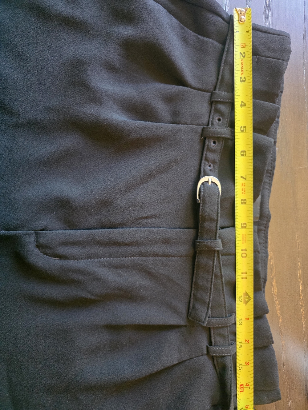 Express High Rise Wide Leg Belted Pants - Picture 5 of 7
